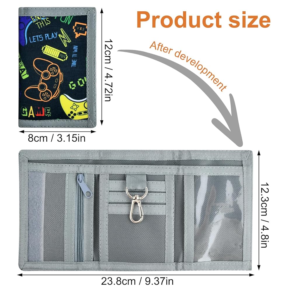 Portafoglio Bambino Con Moschettone E Cordino - Portamonete Cartone Animato Per Ragazzi E Ragazze - Foto 1