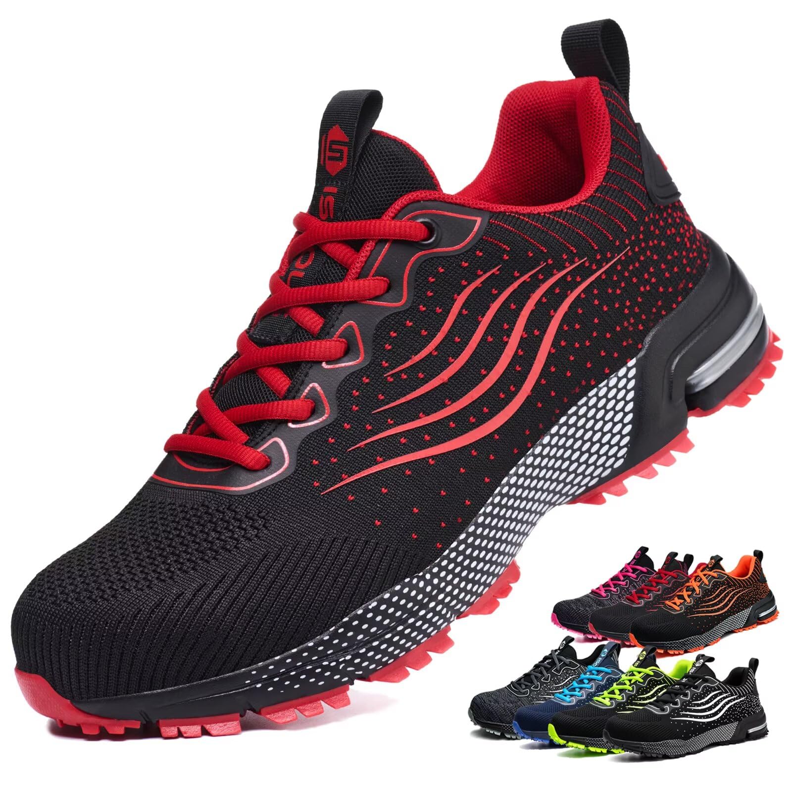 Scarpe Antinfortunistiche Uomo Donna Scarpe da Lavoro Leggere Traspiranti Scarpe da Cantiere con Punta in Acciaio