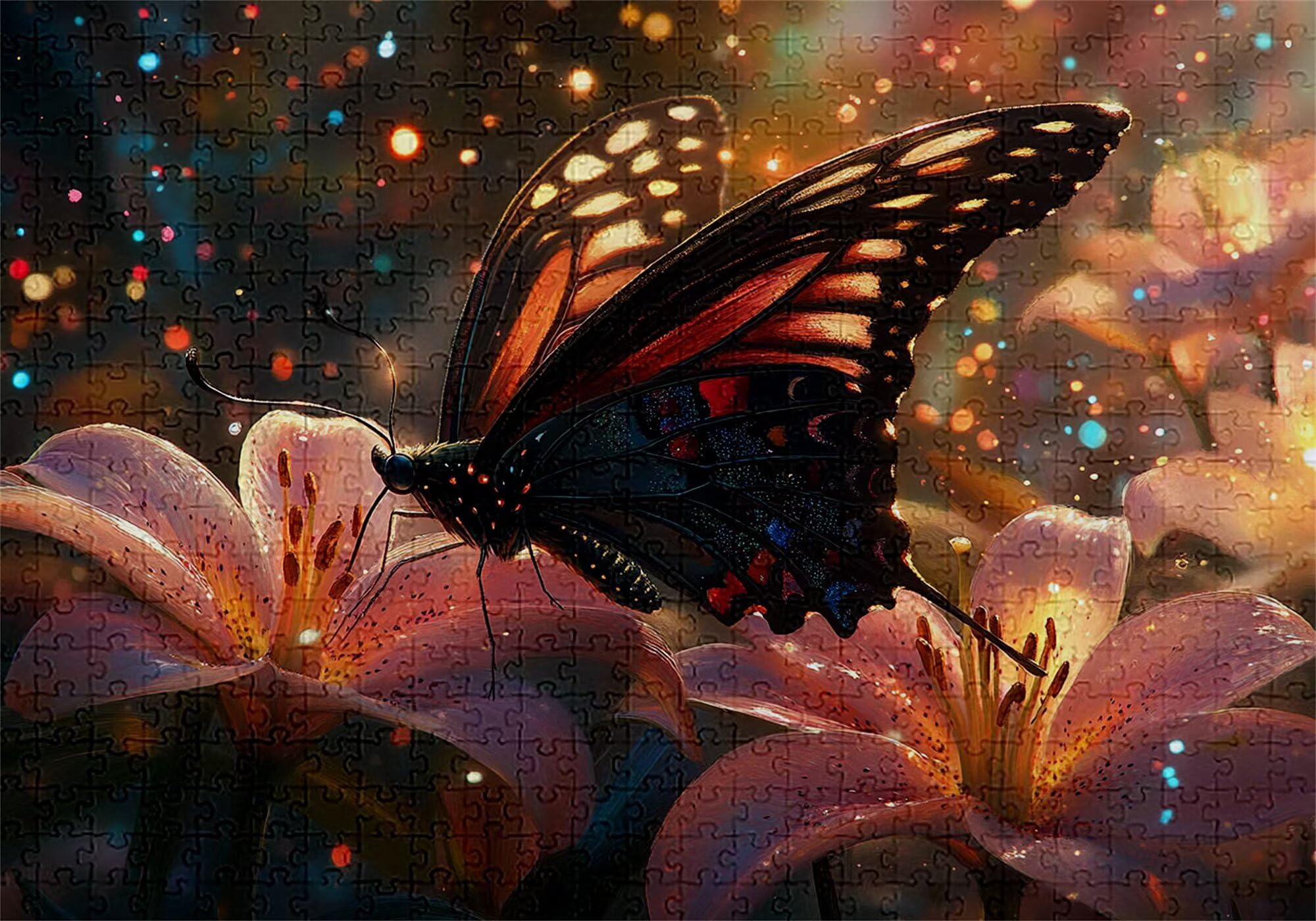Puzzle 3000 elementów motyl puzzle dla dorosłych 122 x 81 cm unikalne rzemiosło klasyczne 3D drewniana układanka do rodzinnych gier biznesowych, układanka do samodzielnego wykonania nawet do dekoracji