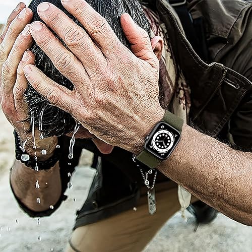 Miniatura 6 de IMIVIO Paquete de 10 correas elásticas de nailon compatibles con Apple Watch de 1.929 in 1.772 in 1.732 in 1.654 in 1.614 in 1.575 in 1.496 in para