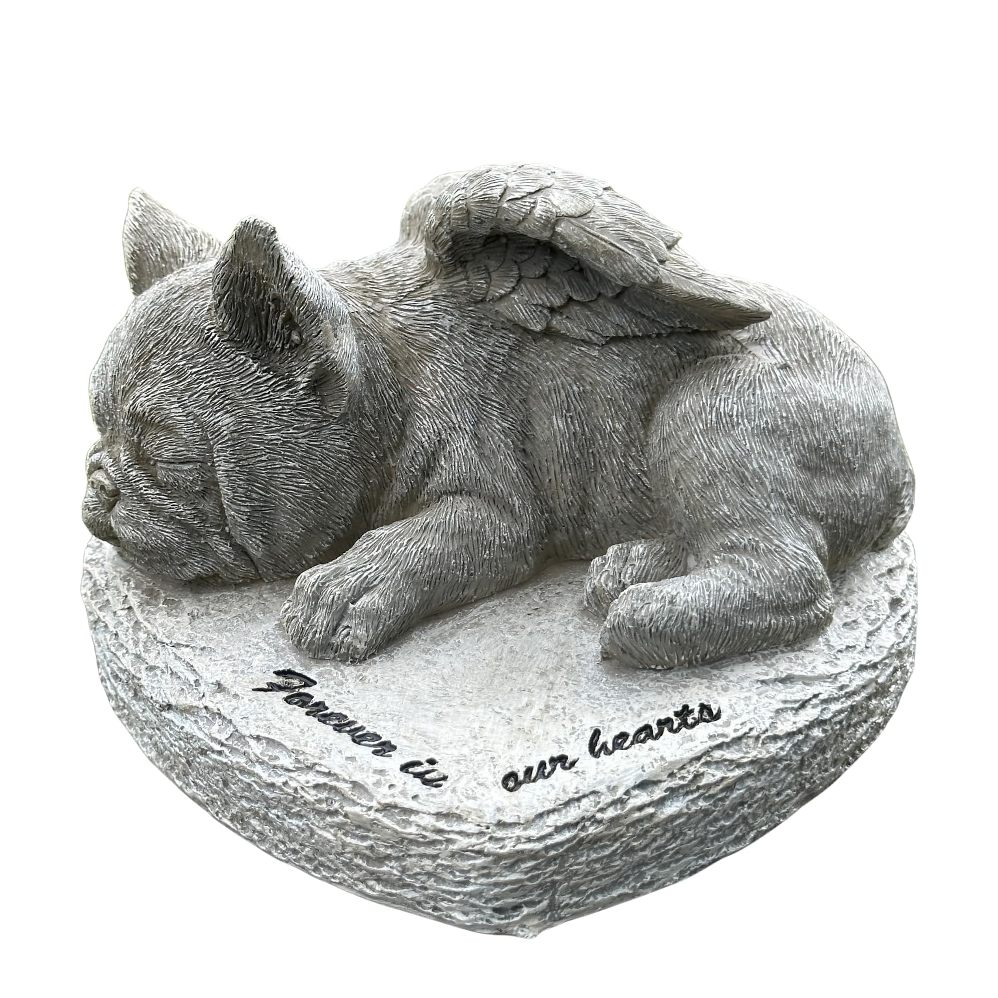 Animal Crackers French Bulldog 'Forever In Our Hearts' Stone Effect Dog Memorial Or Pet Loss Gift