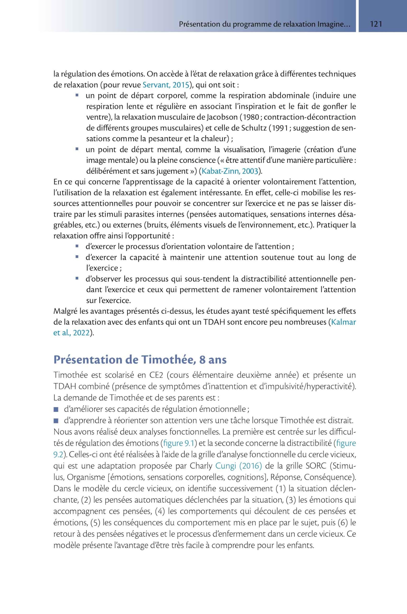 Prise en charge du TDA/H par les TCCE: De l'enfance à l'âge adulte