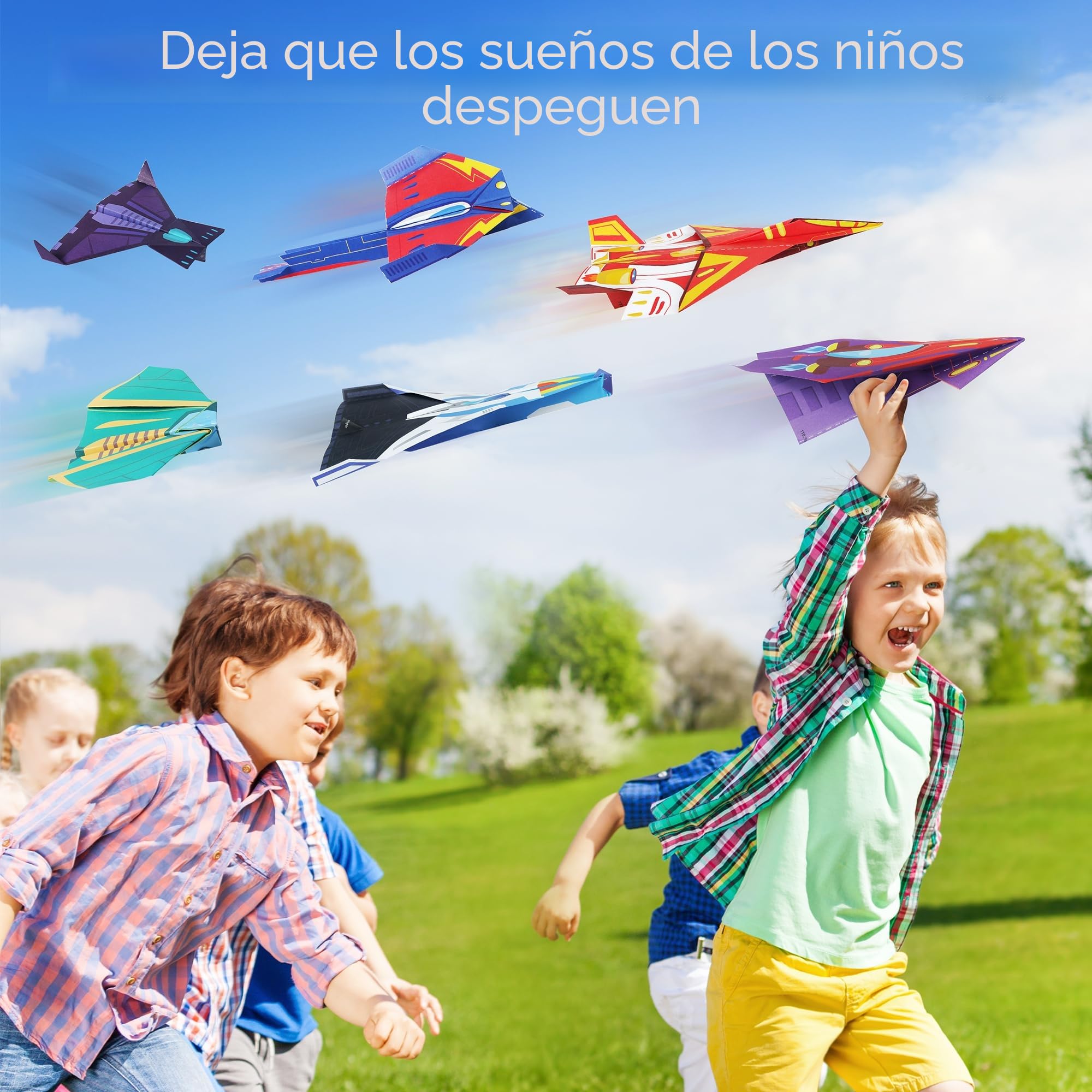 Mocoosy Kit de origami de 320 hojas para niños de 5 a 8 años, 9 a 12 años, kit de avión de papel, juego de papel plegable de color con libro de origami, arte y manualidades para niños y niñas, juego