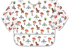 Bumkins Baby Toy Story Essential Sleeved Bib for Ages 6-24 Months -...