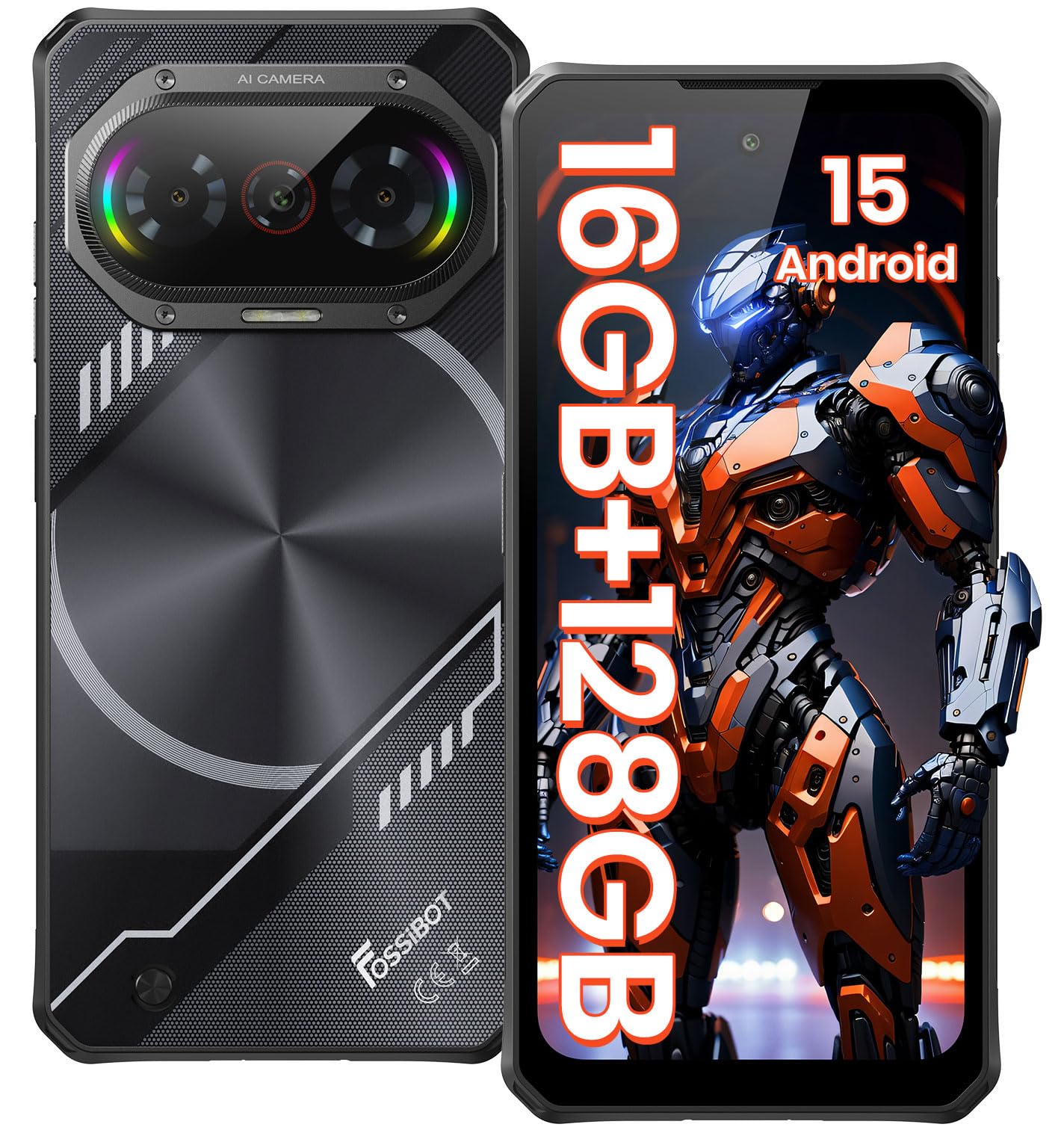 Amazon | FOSSiBOT F114 SIMフリー スマホ 本体 Android 15 スマホ 