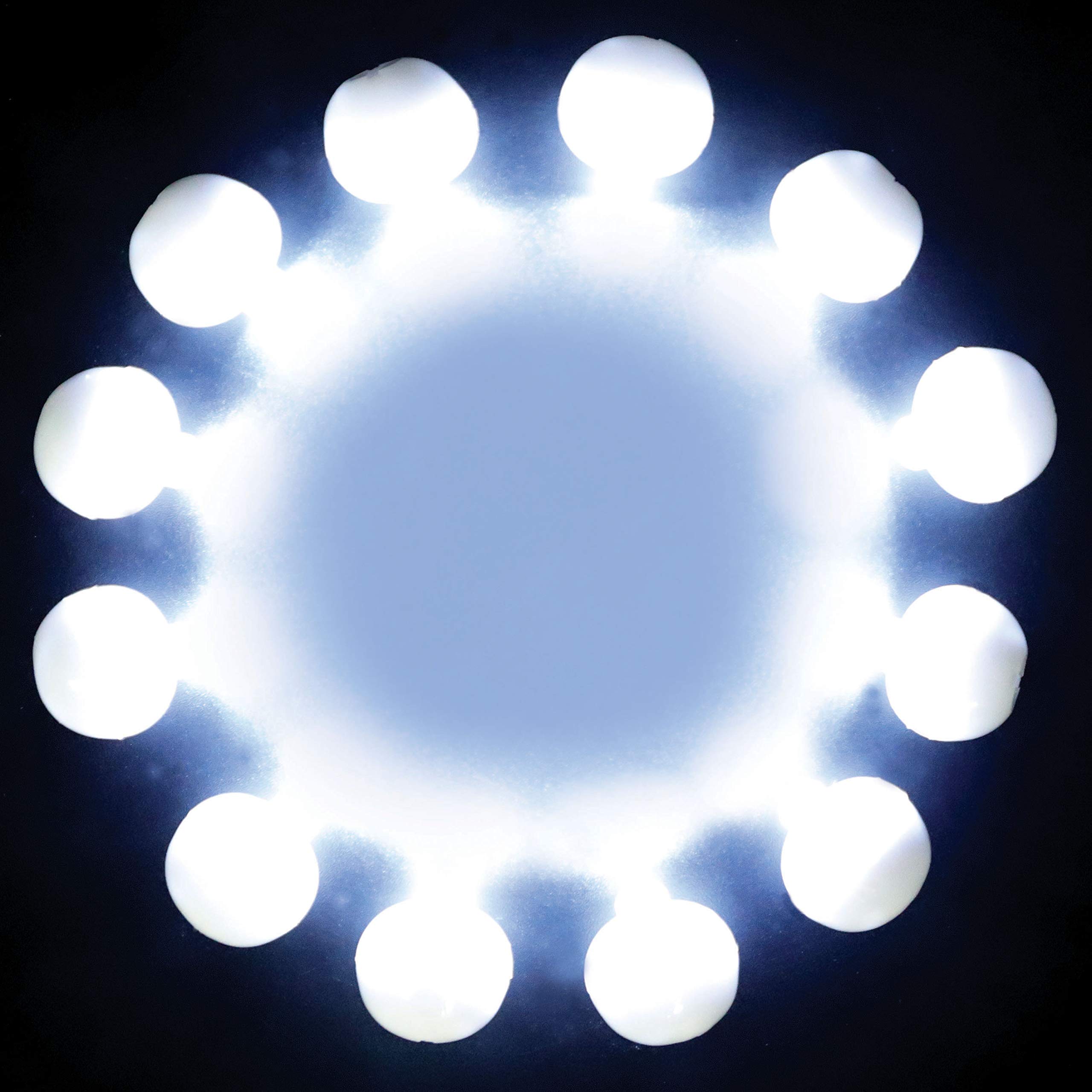 Neo LOONS 100pcs/lot 100 X White Round Led Ball Lamp Balloon Light Long Standby Time for Paper Lantern Balloon Light Party Wedding Decoration, White Case [Update Version]