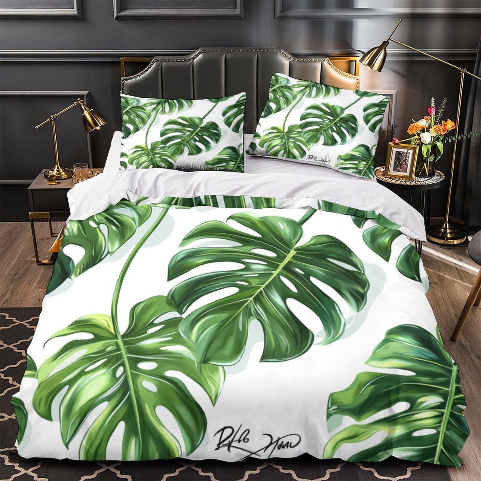 Housse de couette art botanique style de haute qualité en 3D