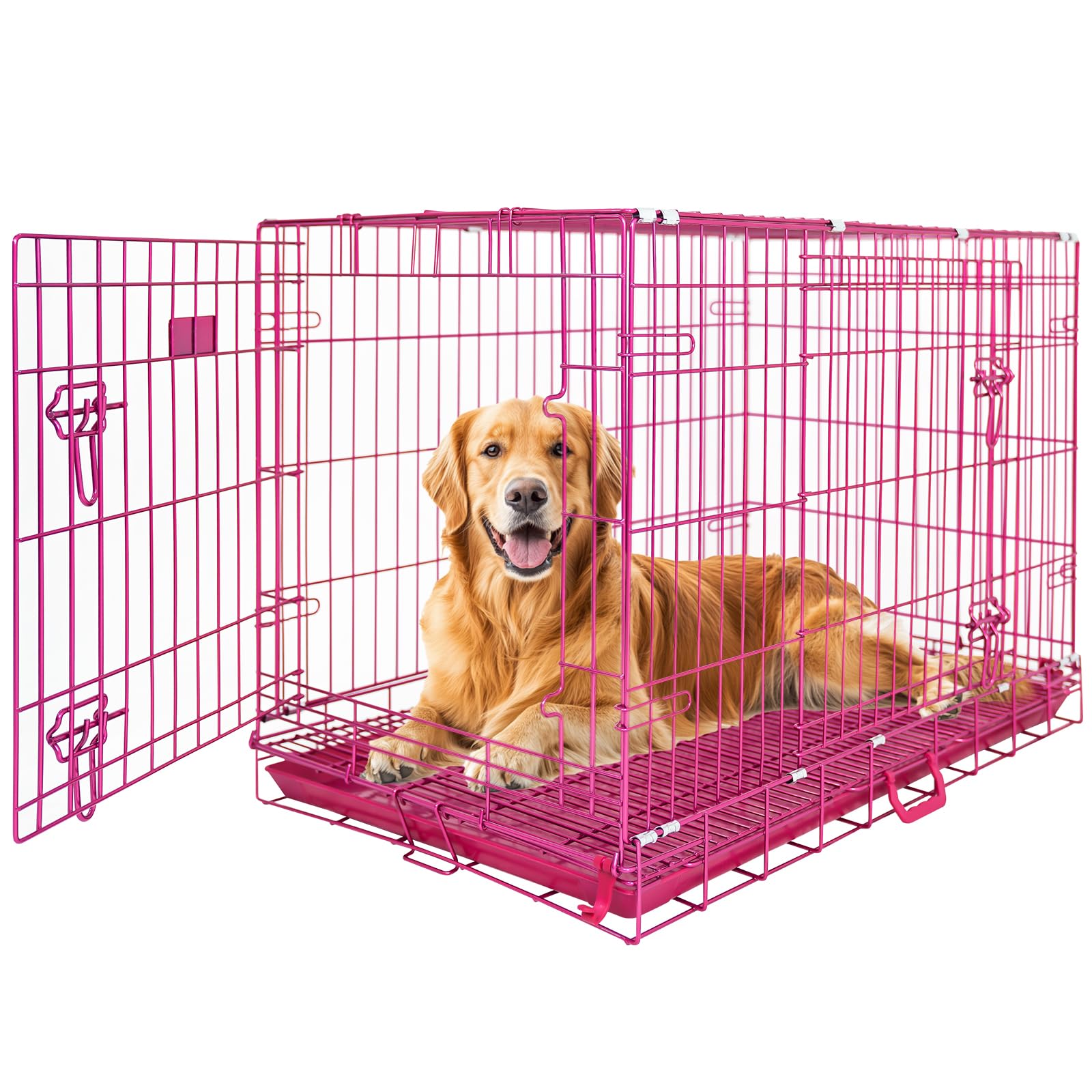 Homey Pet Pink 42 Dog Crate