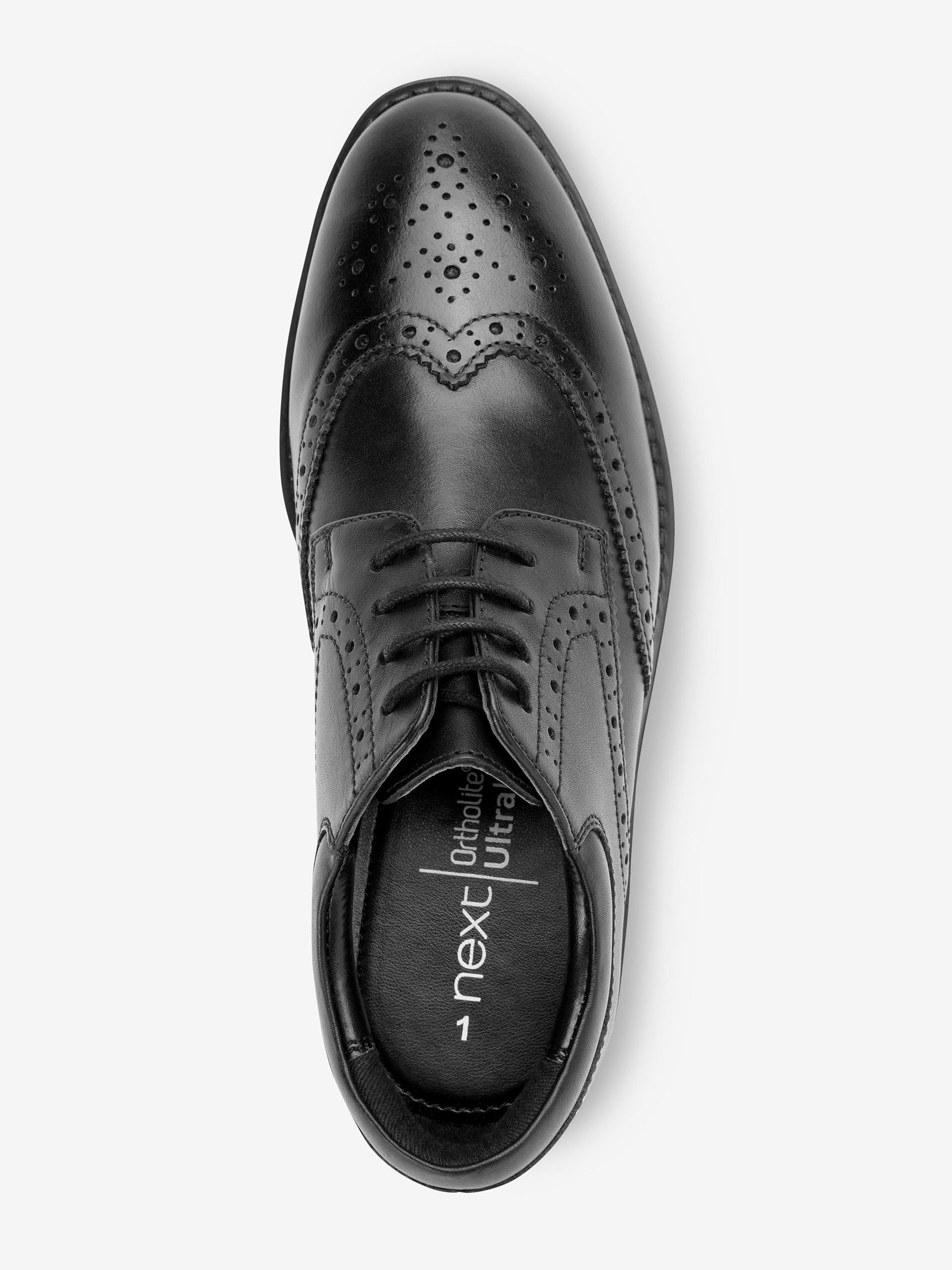 NEXT Garçon Chaussures Richelieu en Cuir à Lacets pour l’école