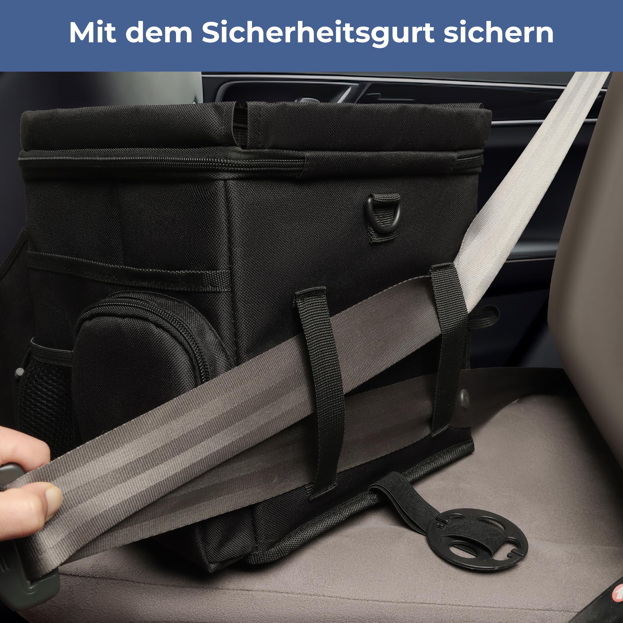 INFANZIA Autositz Organizer, Beifahrersitz Organizer Kinder mit ​​Thermotaschen​, Kofferraum Organizer für Vorderen Rücksitz mit Getränkehalter und Autoaufbewahrung für Spielzeug, Bücher, Snacks