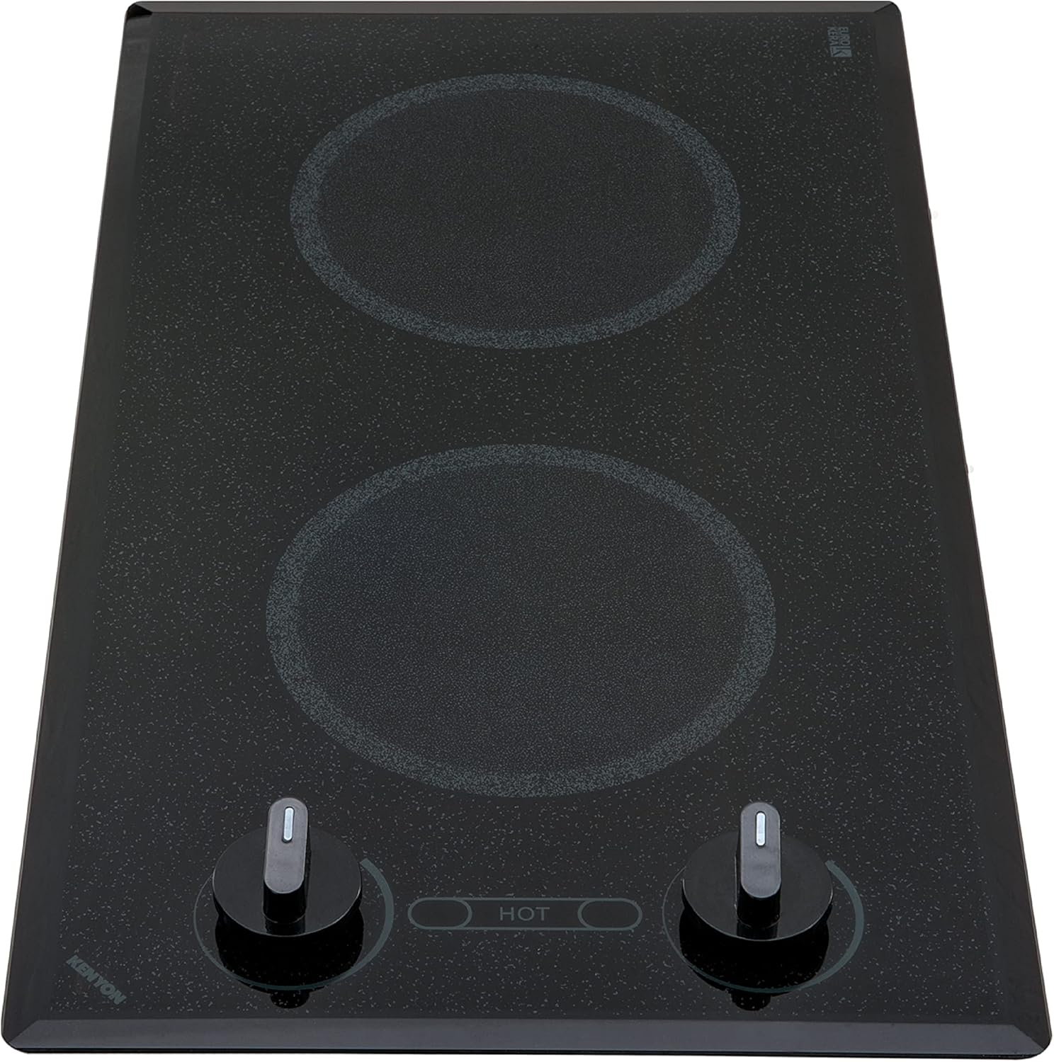 Kenyon Mediterranean 2-Burner Small Cooktop, Electric Cooktop for Energy-Efficient Cooking, Knob Control, Portrait Cooktop, 120-Volt, Black Kenyon Mediterranean 2-Burner Small Cooktop, Electric Cooktop for Energy-Efficient Cooking, Knob Control, Portrait Cooktop, 120-Volt, Black