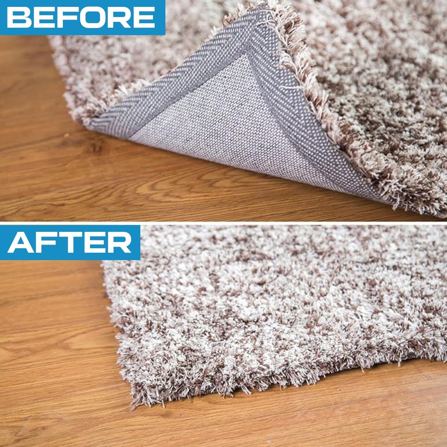 Antiscivolo Per Tappeti Frundoo 8 Pezzi | Lavabile E Riutilizzabile | Per Angoli Piatti | Materiale PU Ecologico