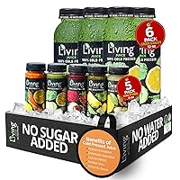 Vista 16 de O2 Living Juice - Bebida prensada en frío, paquete variado de sabores – Bebidas de jugo orgánico – Sin azúcares añadidos o agua, dulzura natural