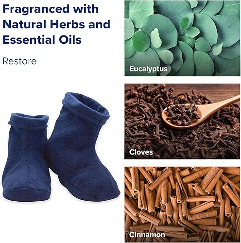 Vista 3 de Carex Health Brands Bed Buddy - Pies cálidos, azul, clavo, canela y eucalipto