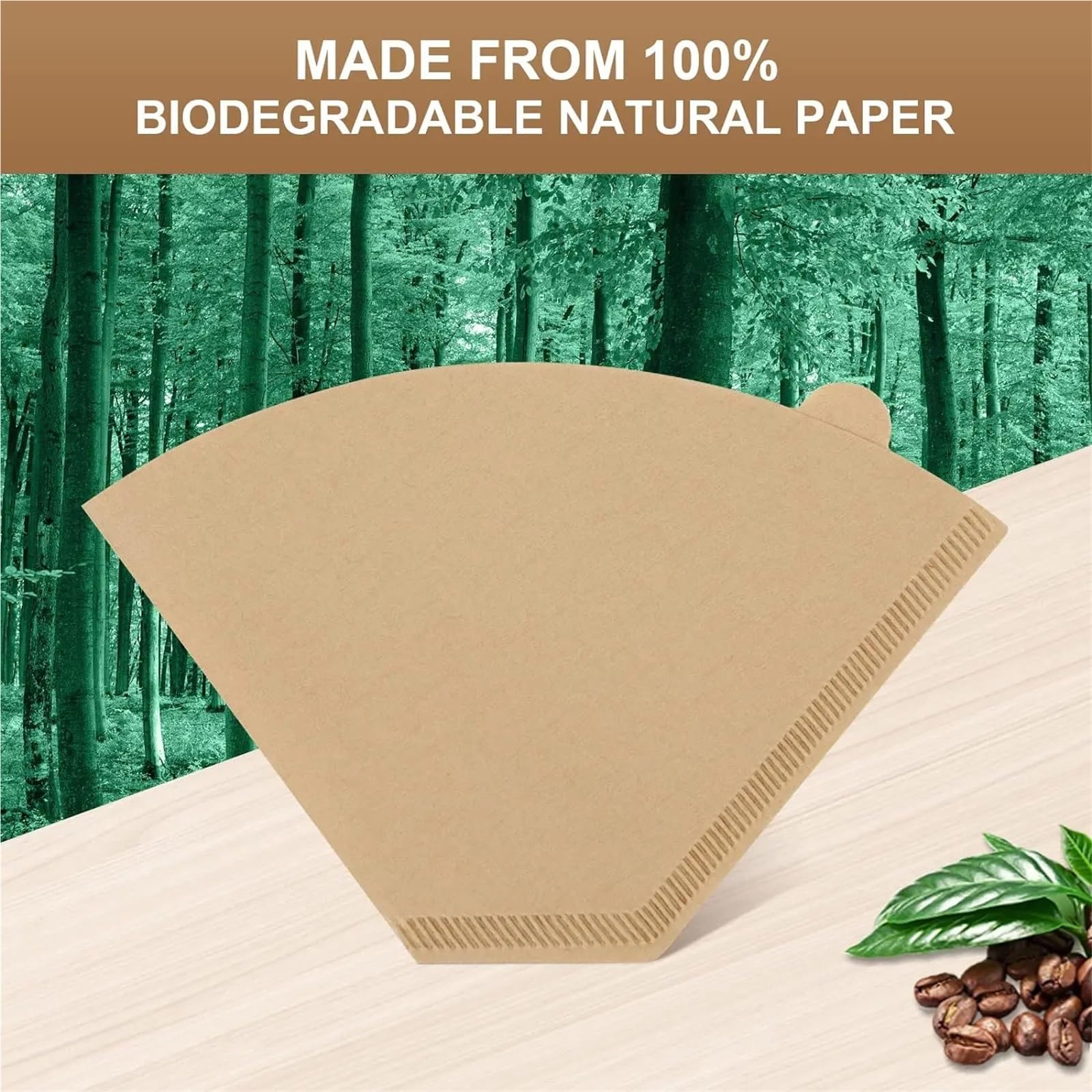 Filtros Café Desechables #4 Cono 8-12 Tazas Para Cafeteras Goteo