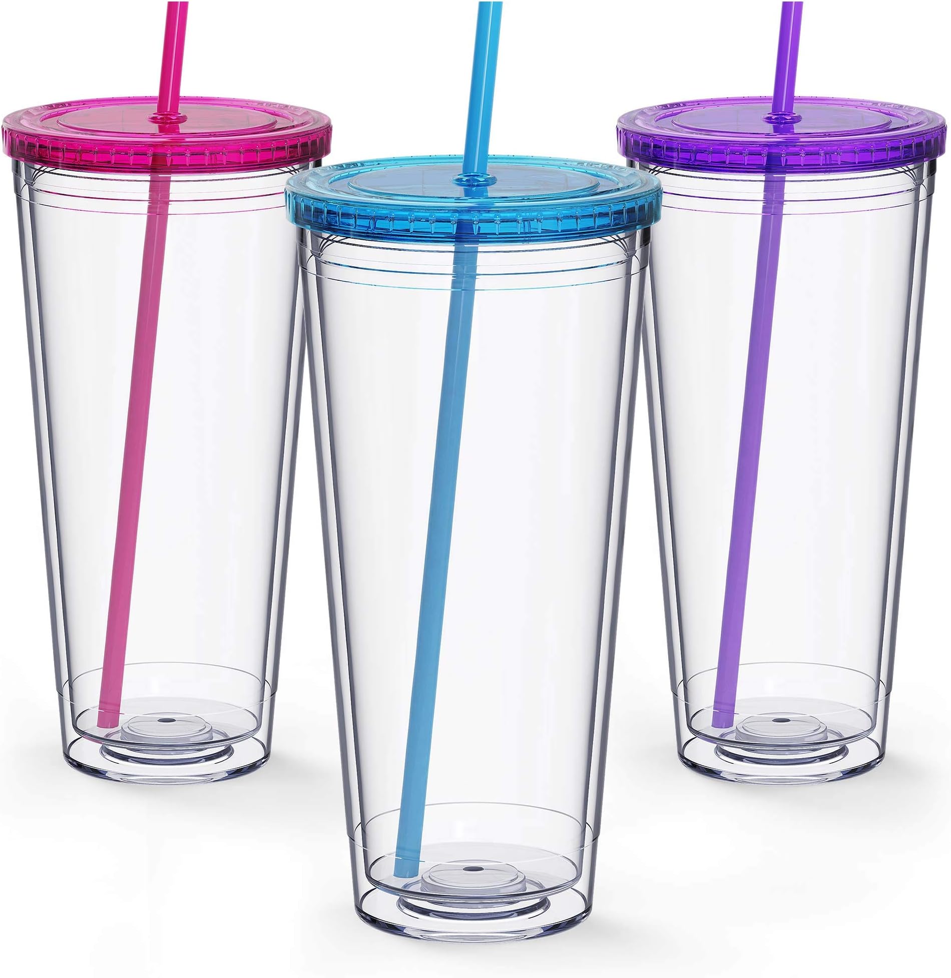 Maars Insulated Travel Tumblers 32 oz. | Double Wall Acrylic | 3 Pack
