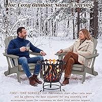 Vista 8 de Silla Adirondack plegable, de madera maciza, sillas para hogueras para todo tipo de clima, con respaldo premontado y tabla de asiento para terraza