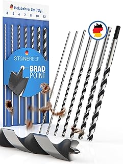 STONE REEF Wood Drill Bit Set Long Profession...,