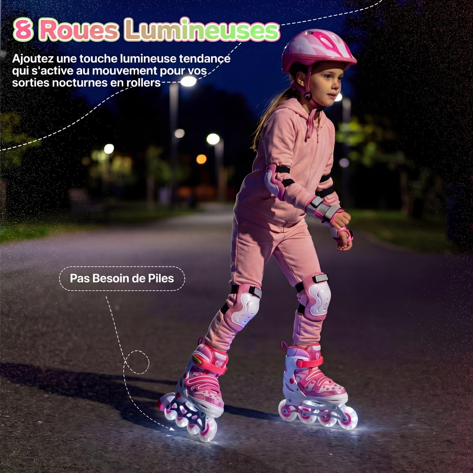 COSTWAY Patins à roulettes pour Enfants de 5 à 14 Ans