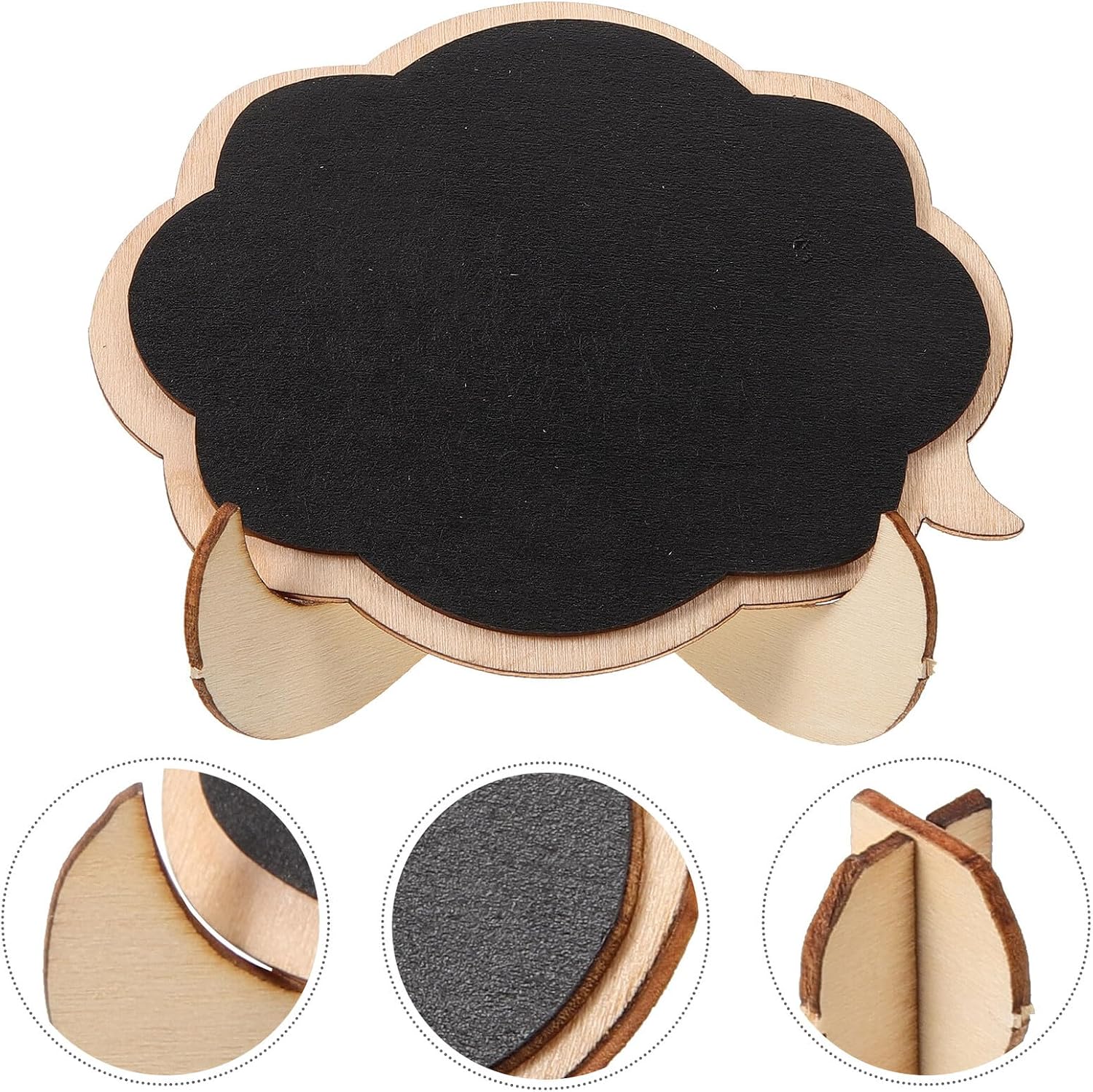 20pcs Mini Chalkboard Signs Wooden Small Blackboard for Homes Shops