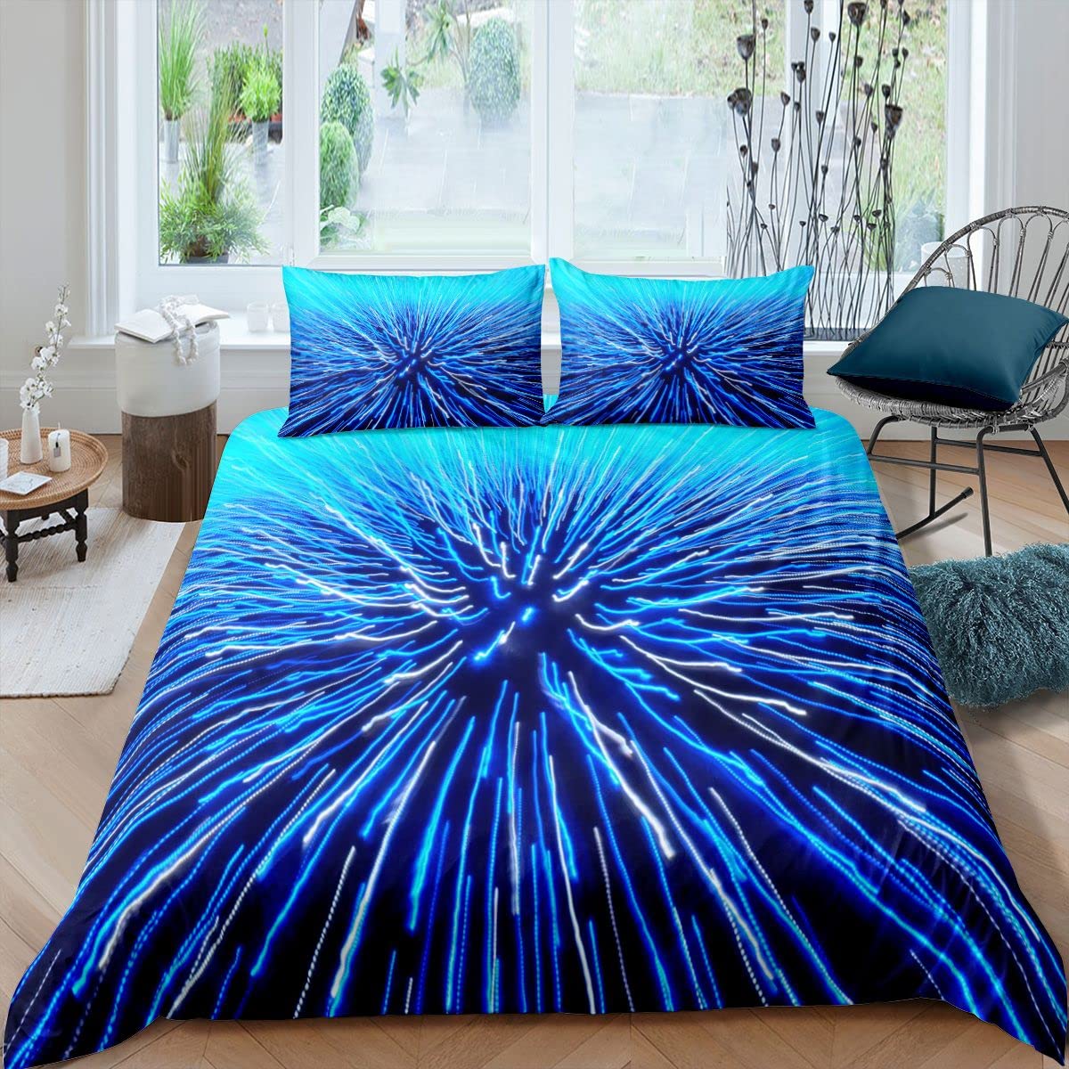 Parure de lit enfant effet ombré pour transformer une chambre de garçon ou fille