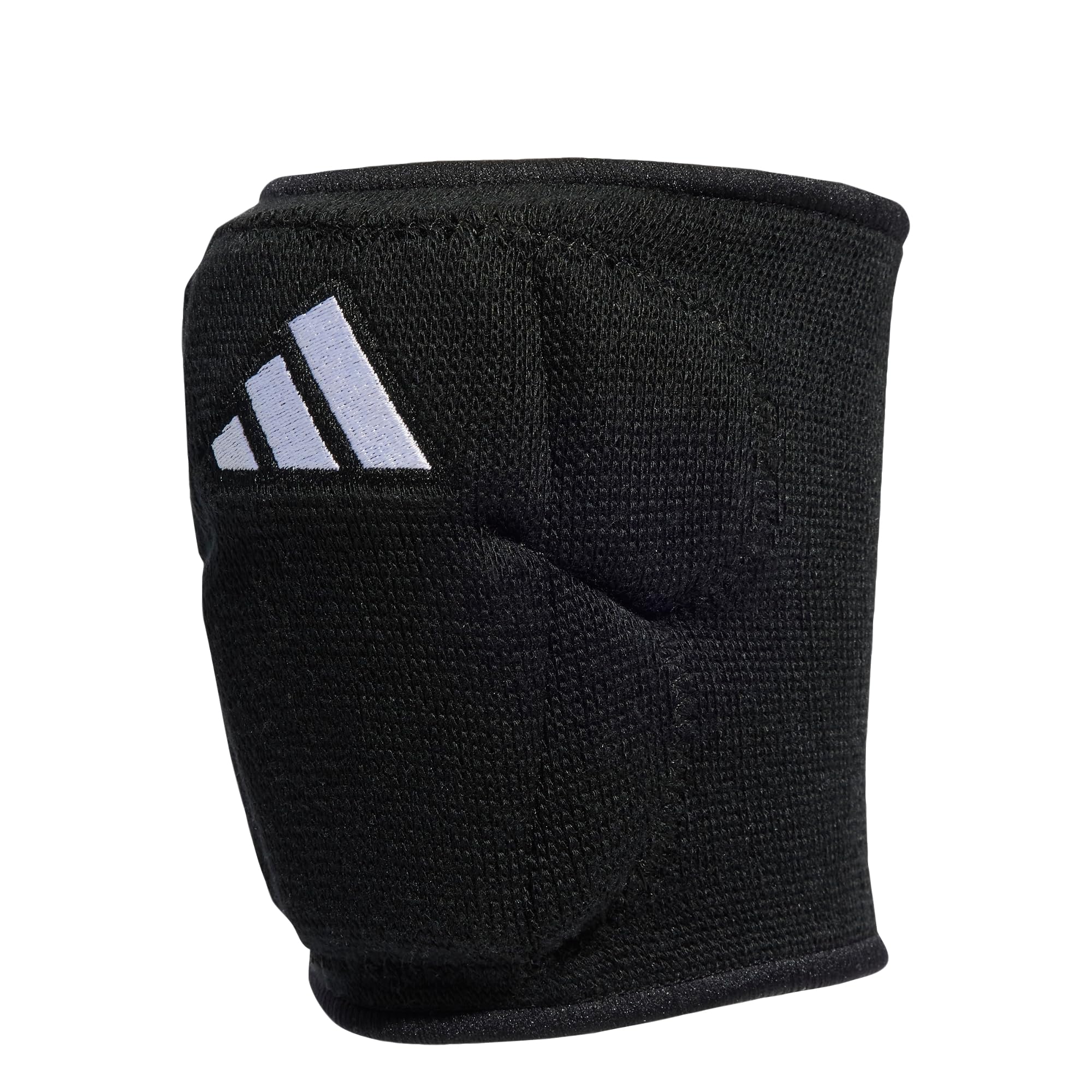 adidas Rodilleras unisex de voleibol de 5 pulgadas, negro/blanco, L