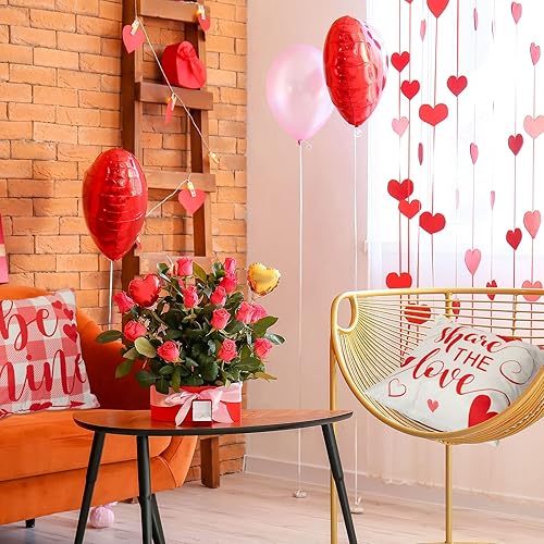 Miniatura 7 de Tatuo 8 fundas de almohada de San Valentín, fundas de almohada de corazón de 18 x 18 pulgadas, fundas de cojín decorativas, regalo de San Valentín
