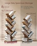 VASAGLE Custos Collection - La bibliothèque d'arbres, 9-Tier Bibliothèque, plateau d'angle d'espace, arbre de livre, tient des livres, des CD, des jeux, pour la chambre, salon, bureau à la maison, Rustic Brown ULBC11BX