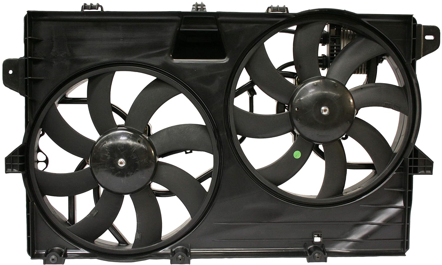 Compatible with 07 08 09 Edge MKX with Tow Dual Radiator AC Condenser Cooling Fan Motor Assembly