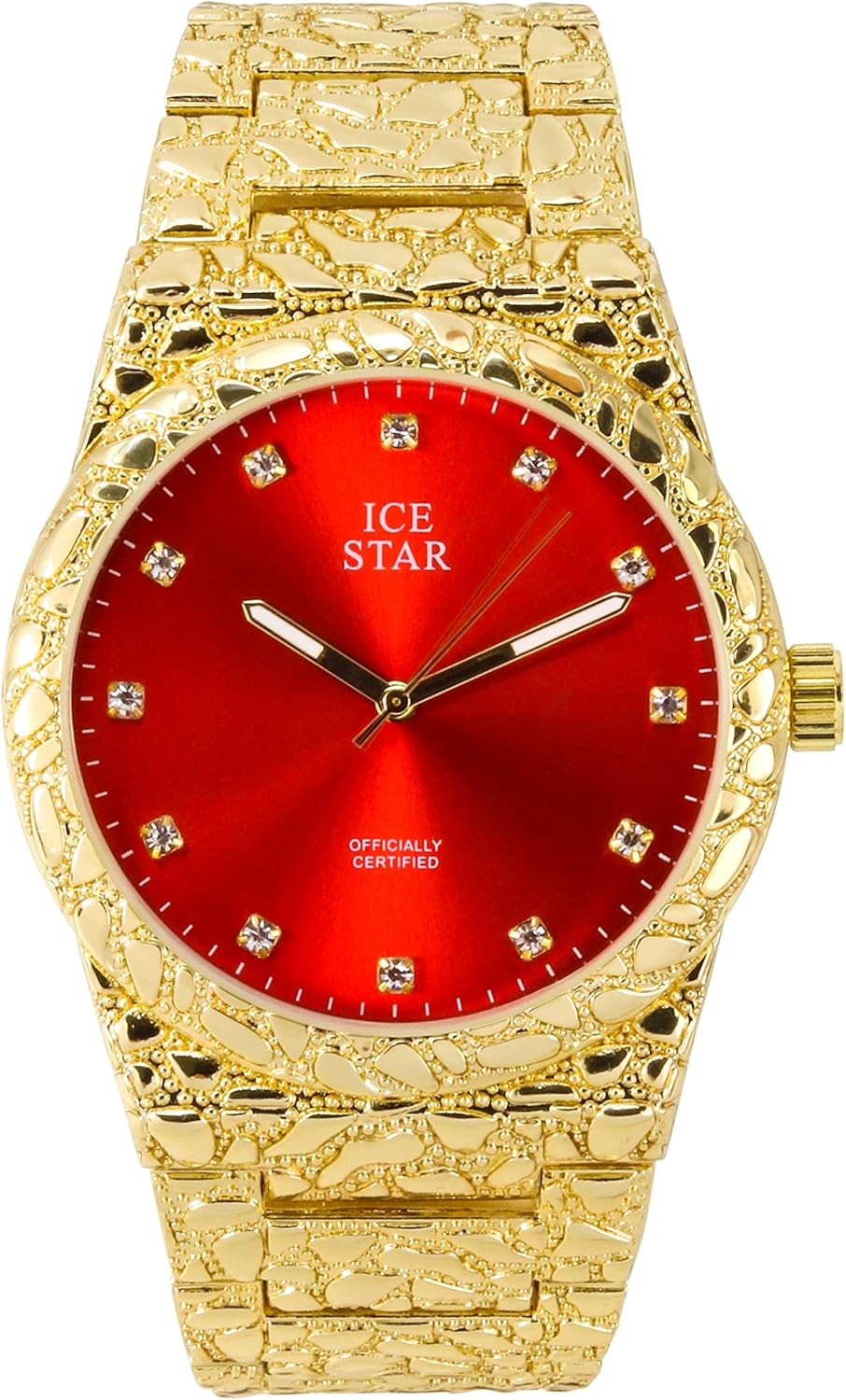 Techno Pave Men’s 45mm Nugget Watch with Diamond...