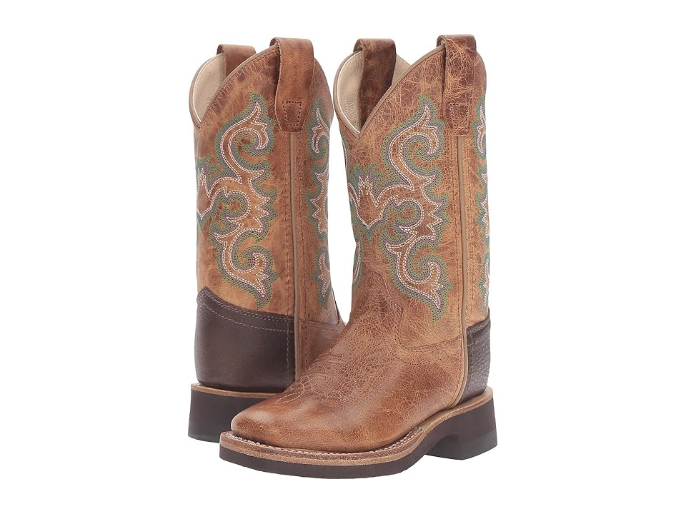 

Old West Kids Boots Square Toe Crepe Sole Tan Fry (Toddler/Little Kid) (Tan) Cowboy Boots