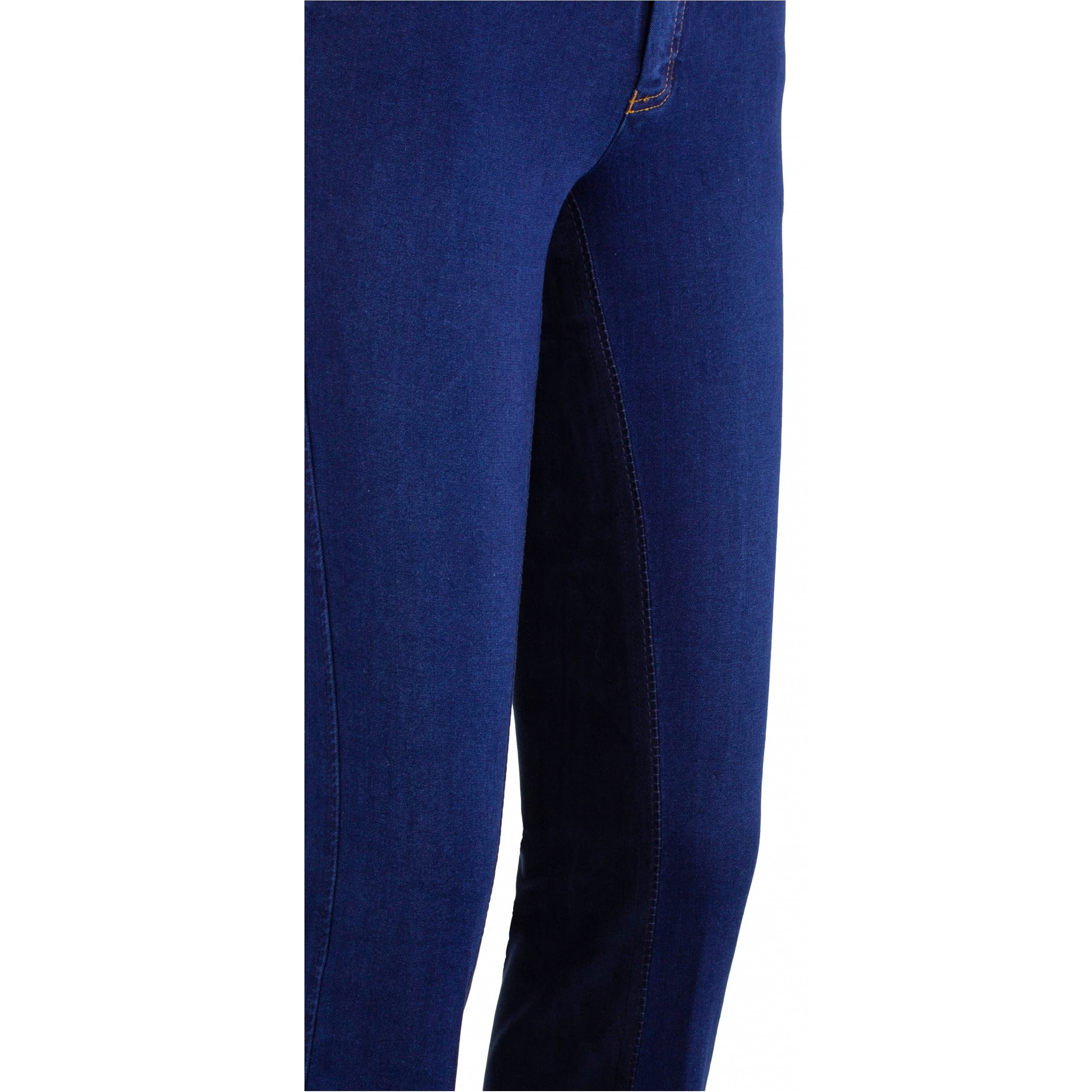 Lazura - Jodhpur Reithose für Damen Dina | Denim Reitjeans mit Vollbesatz | atmungsaktive & elastische Vollbesatzreithose | Jeans-Reithose mit 5 Taschen | Reiterhose in 3 Farben | Größe 36-46