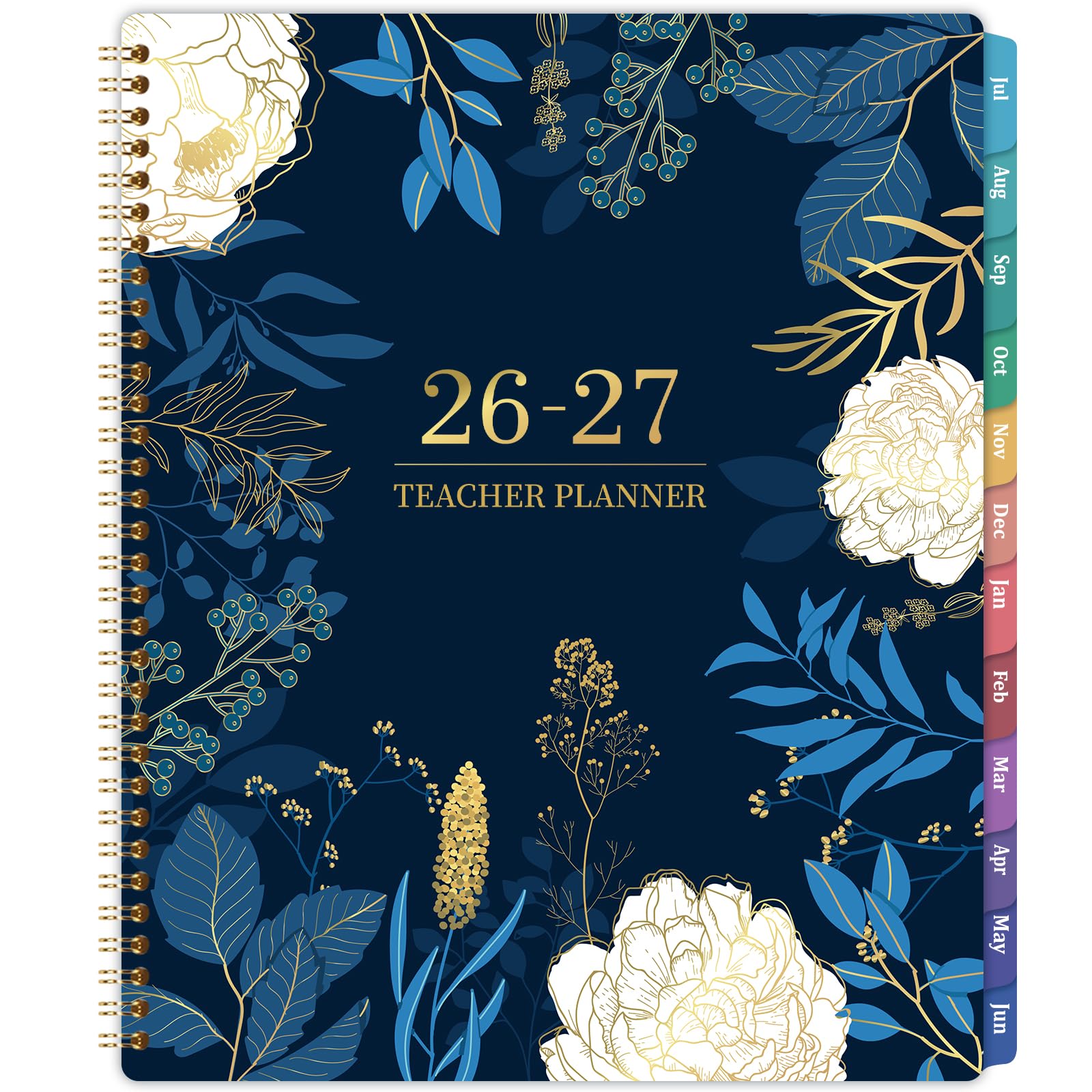 Teacher Planner 2026-2027 - Teacher Planner 2026-2027 Academic Year, Weekly & Monthly Lesson Planne, JULY 2026 - JUNE 2027, 8.5'' x 11'', Colorful