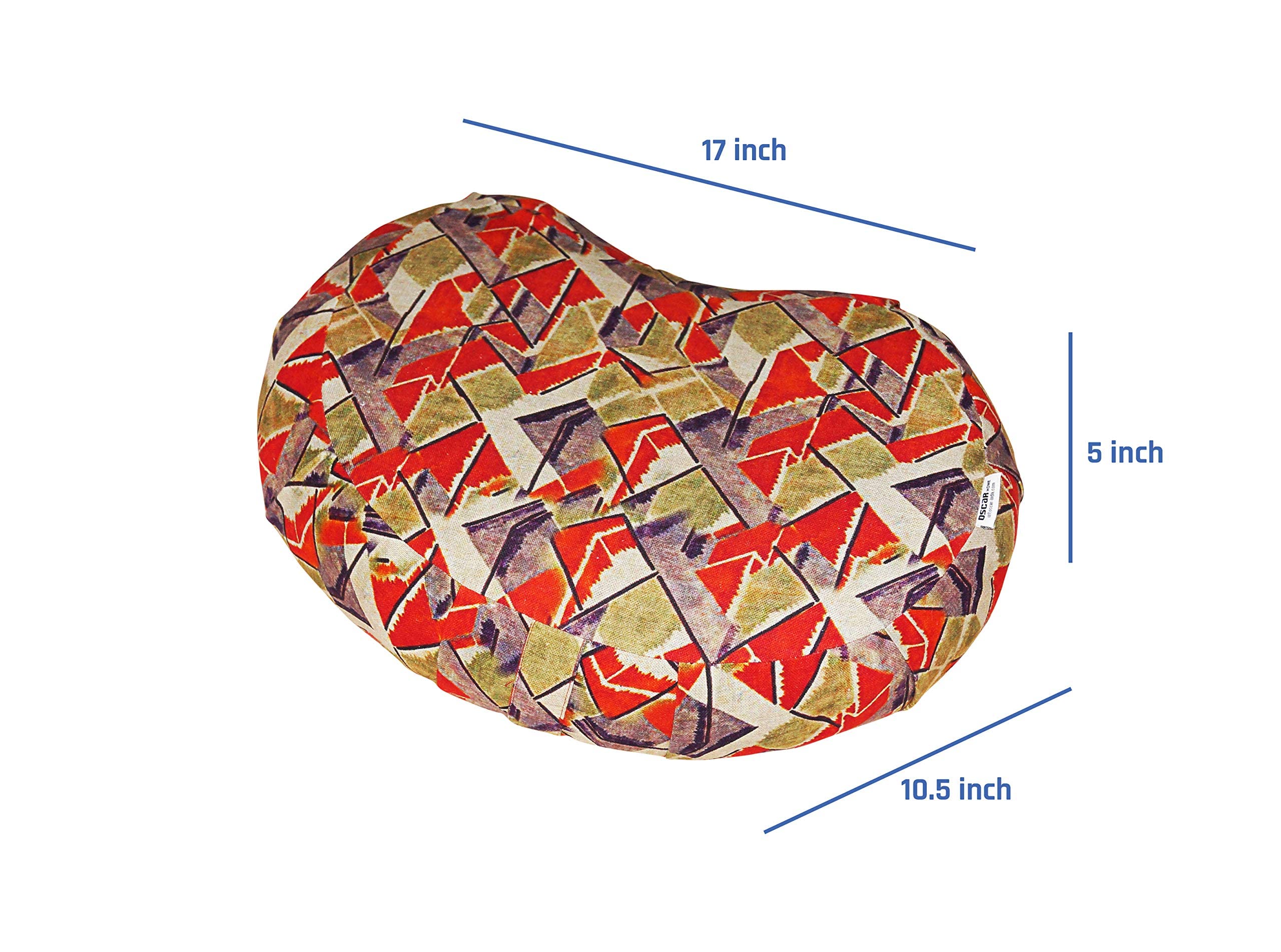 Oscar HOM Buckwheat Hulls Filled Multipurpose Zafu Cushion for Healthy Yoga Posture & Meditation 3