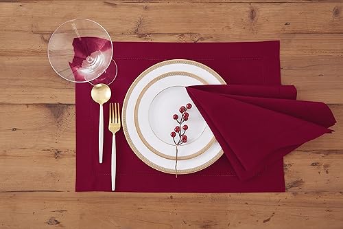 Miniatura 6 de Solino Home Servilletas de lino de algodón con diseño de lavanda de hielo, juego de 6 servilletas de cena con vainica de 20 x 20 pulgadas, lavables