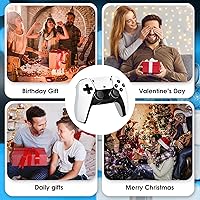 Vista 7 de 2025New Wireless Retro Game Console,40000+Games and 23 EmulatorsPlug and Play 4K HD HDMI TV Game Stickwith Dual 2.4G Wireless Controllers(128G) White