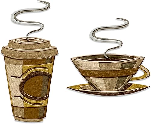 Sizzix Thinlits Die 665212 Cafe Colorize por Tim Holtz - Paquete de 14 unidades, multicolor
