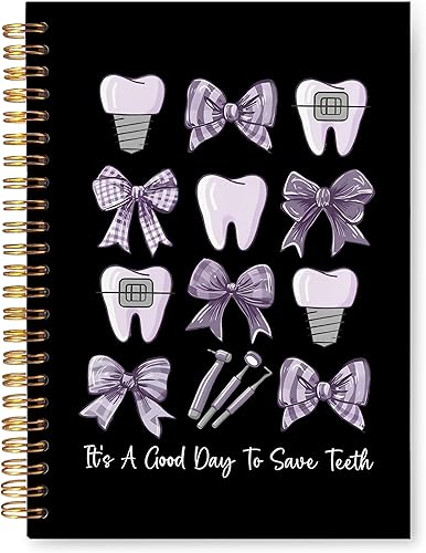 Miniatura 21 de Cuaderno de regalos para dentistas, asistente de higienista dental, regalos de oficina para mujeres, cuaderno de tapa dura en espiral de 5.5 x 8.3