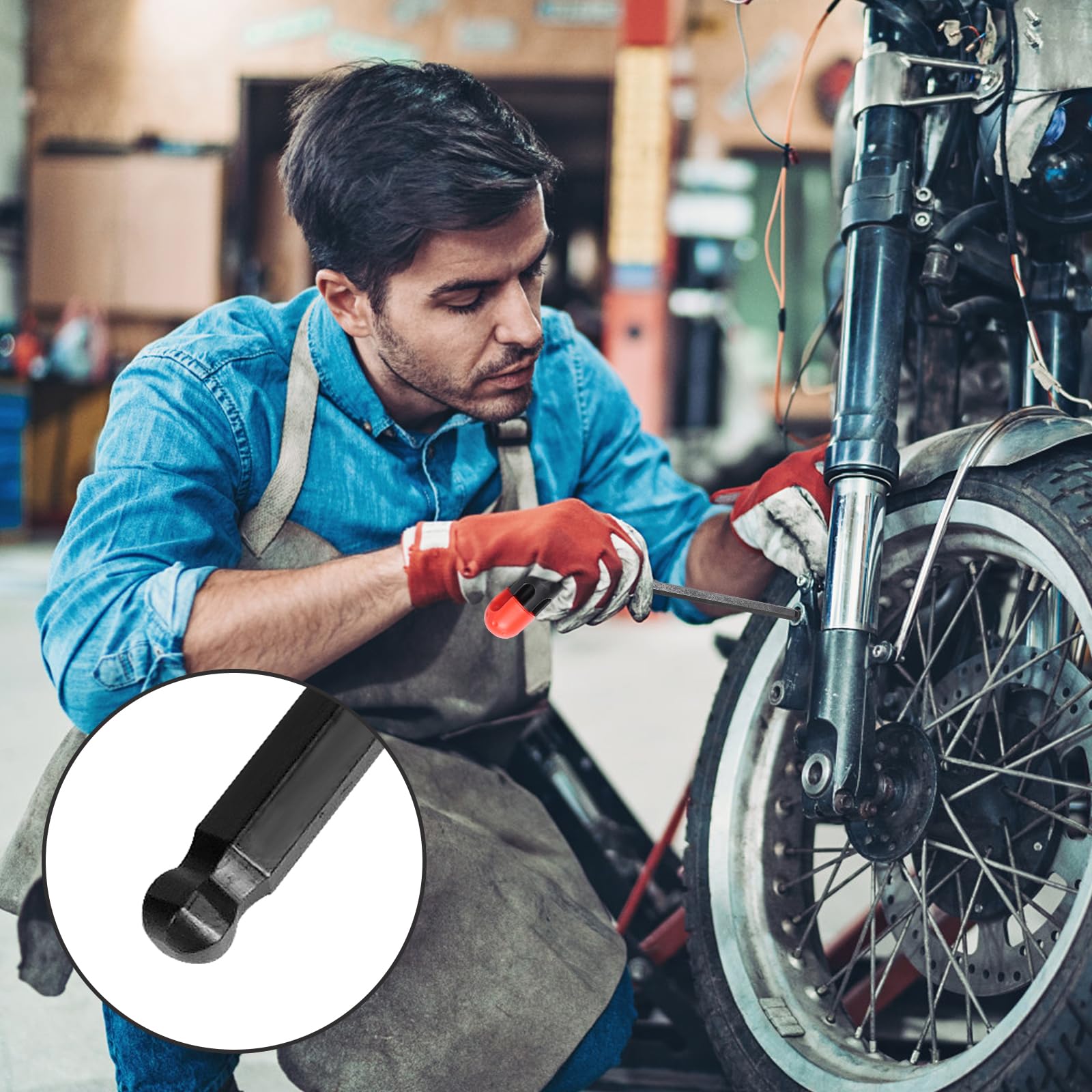 Wiha Set 10 Chiavi Allen Testa Sferica MagicRing - Colorate E Ergonomiche - Foto 2