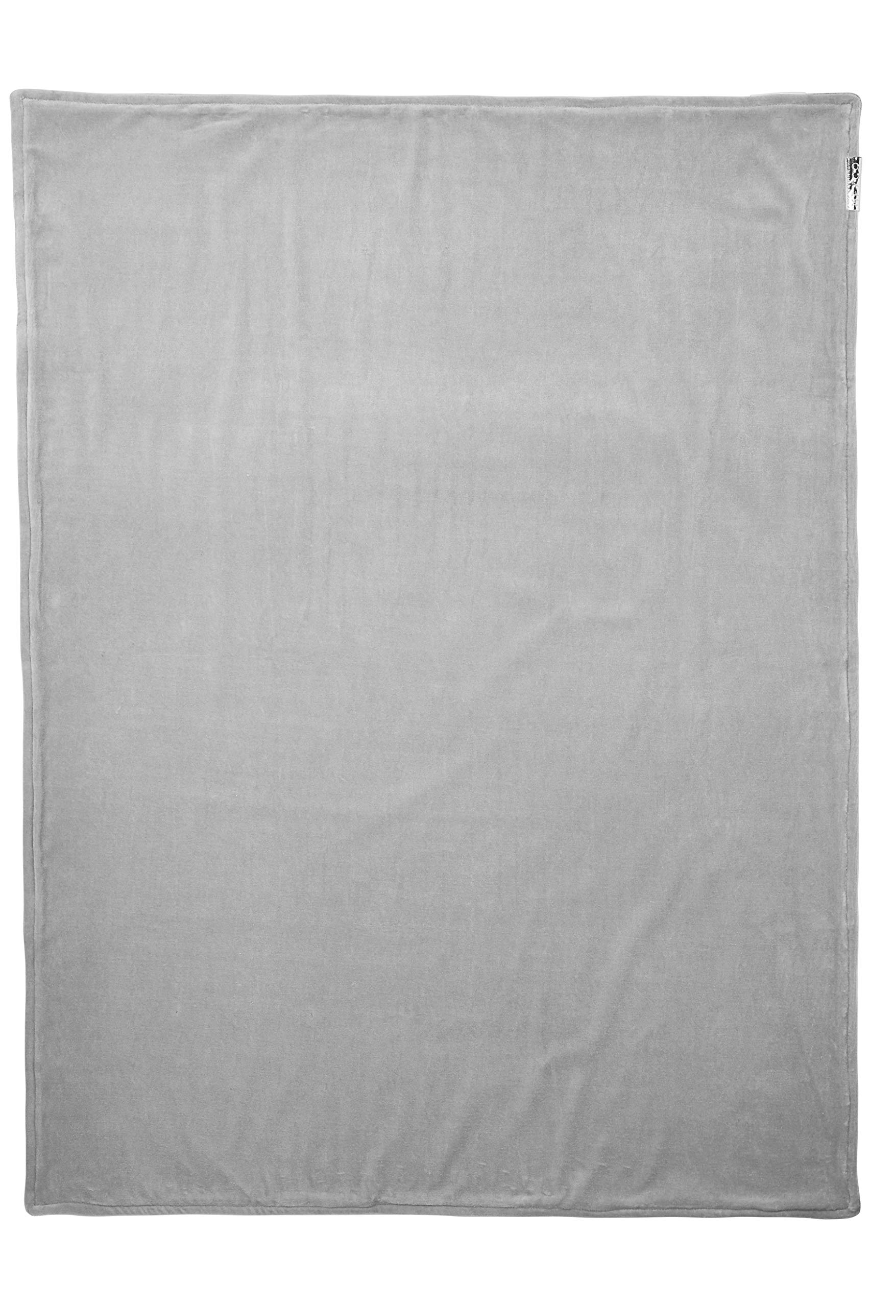 Meyco 2754004 kocyk dziecięcy dziergany welur zimowy 100x150 cm, szary melanż