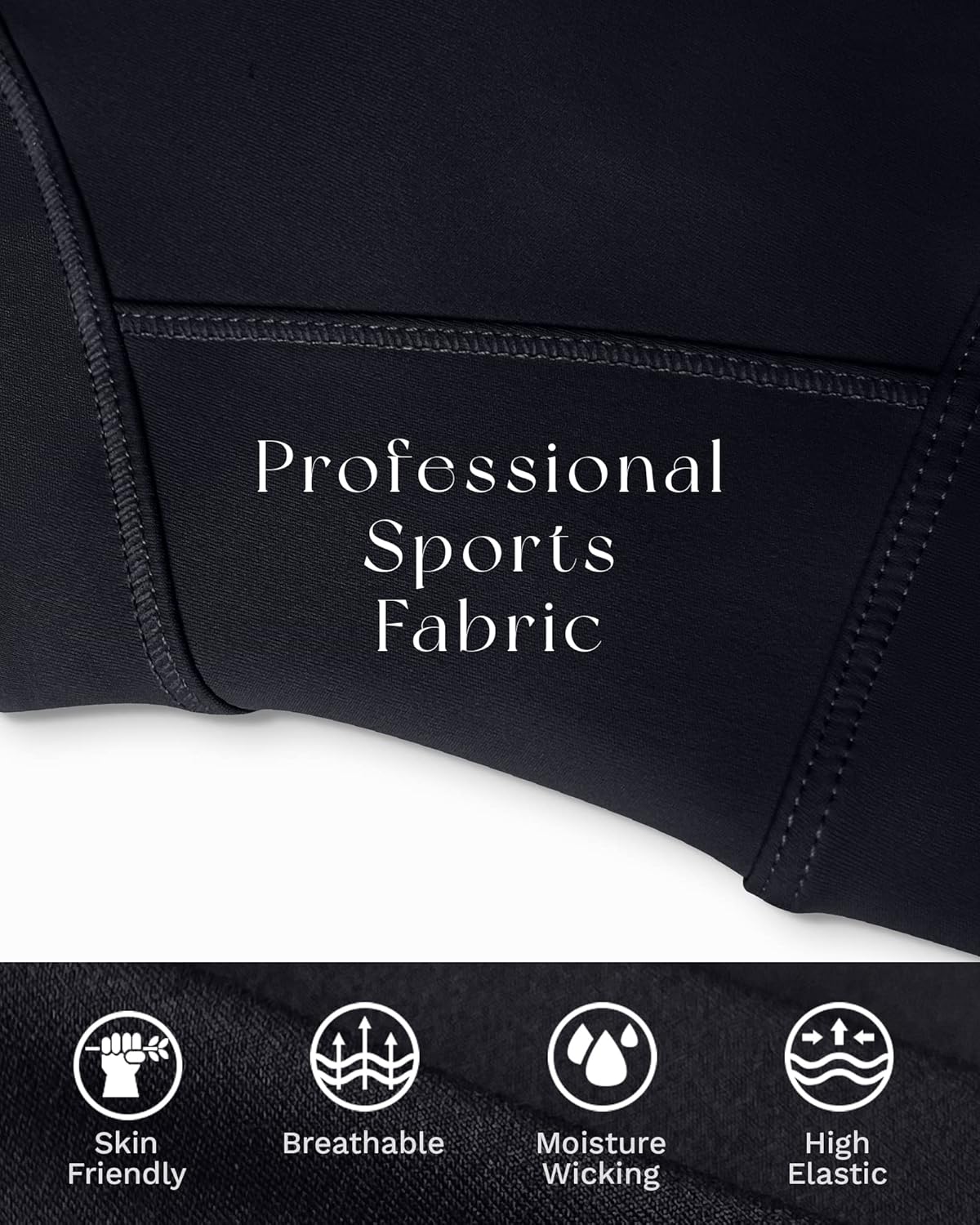 Ama Larsi High Neck Sports Bra for Women Longline Medium Impact Workout Crop Tank Tops Wirefree Padded Yoga Bra Gym - Image 4