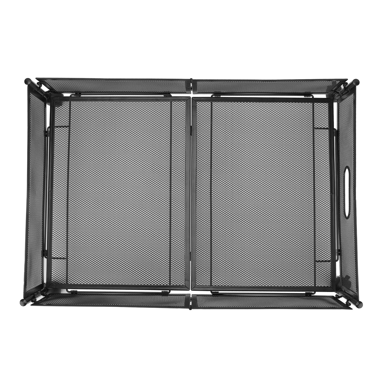 Pissente Organizer Pod łóżkiem Metalowy Pojemnik do Przechowywania Pod łóżkiem 23,6 X 15,9 X 6,3 Cala z Kółkami Zdejmowana Wysuwana Szuflada Oddychająca Siatka na Ubrania Buty Zabawki (BLACK)