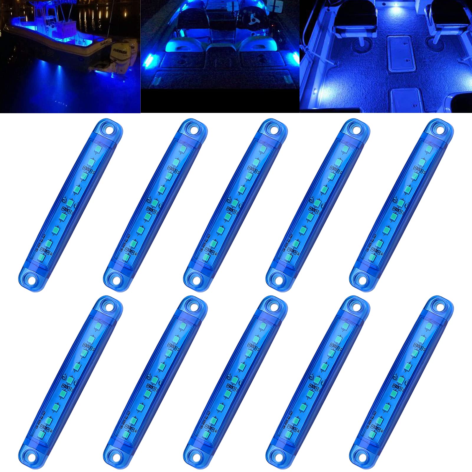 Buy WIMACT Marine Boat Lights, Utility 9 LED Boat Interior Navigation