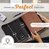 Vista 6 de Funda de piel sintética para biblia Regalo de arte cristiano para hombres y mujeres