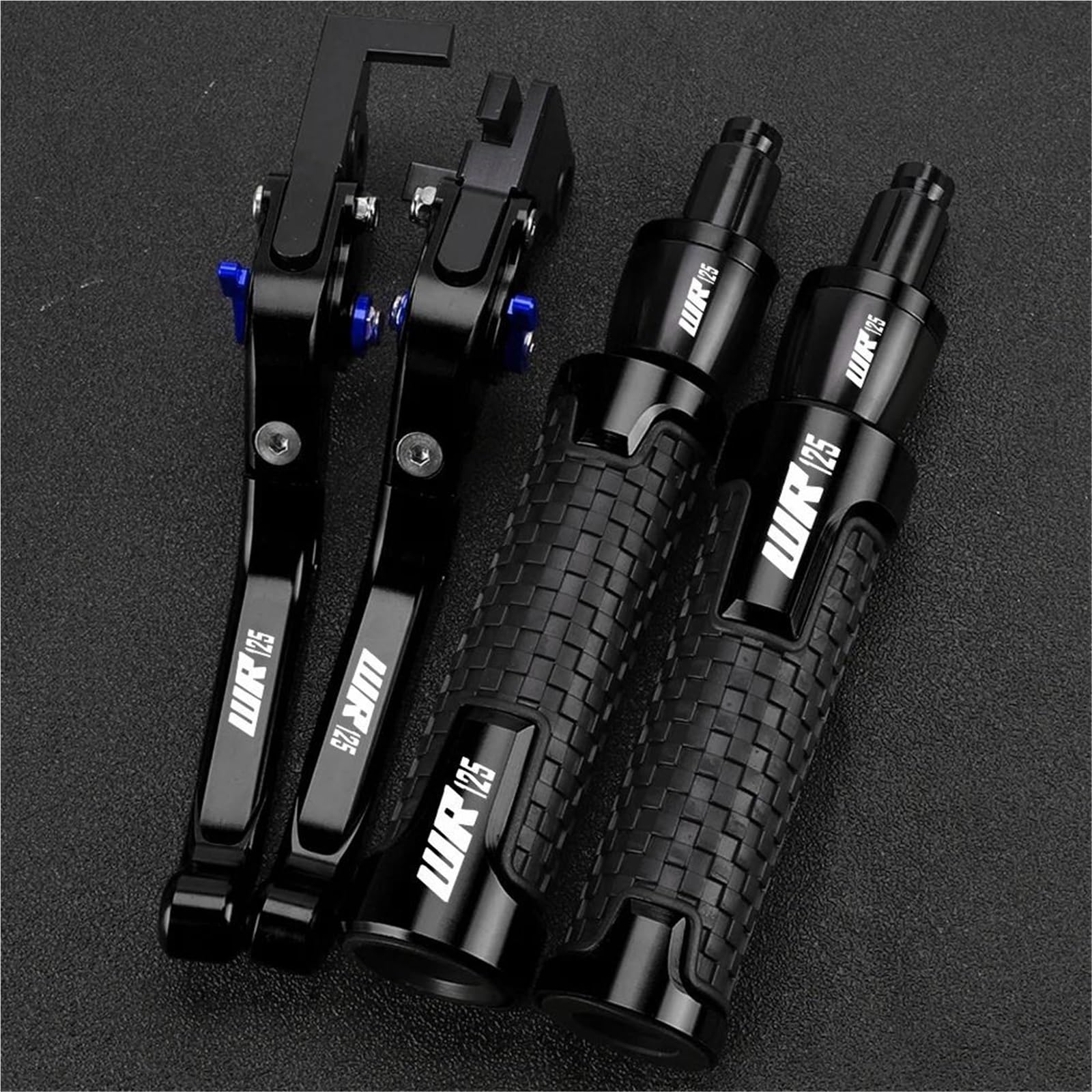 Jhybdp Color 19 Handlebar Levers Motorcycle Brake Clutch Lever Handlebar Grips For Wr125 Wr125x Wr125r 2012-2016 With Handle Bar End Extension Kit Motorbike Brake Grips Clutch Lever