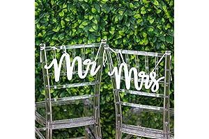 Efavormart Mr and Mrs Chair Signs: Rustic Wedding Decor to Celebrate Your Big Day