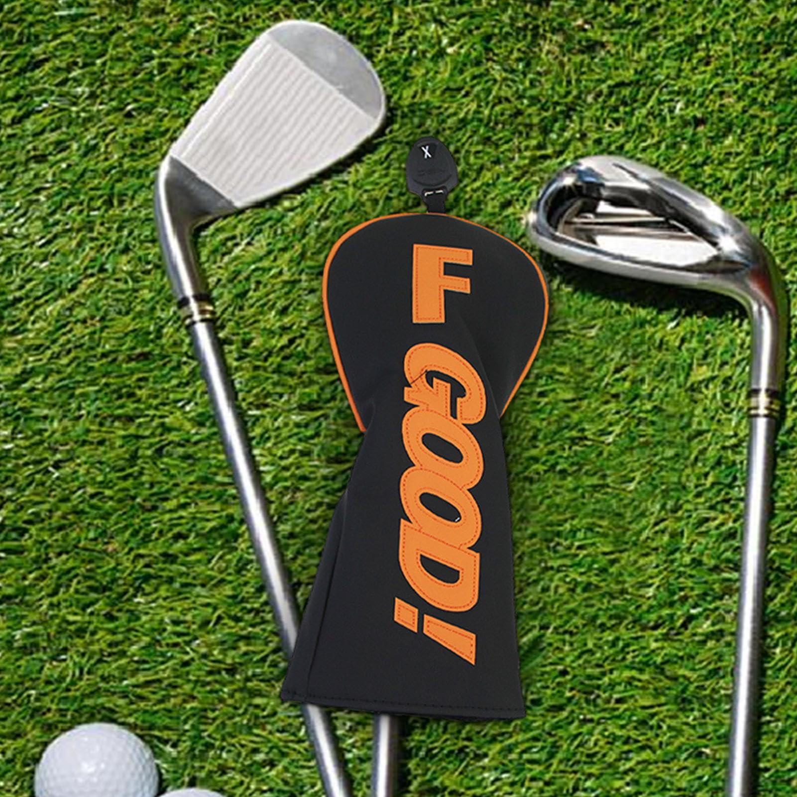 Funda para palo de golf, funda de piel sintética para cabeza de palo de golf, impermeable, accesorios deportivos portátiles para hombres y mujeres