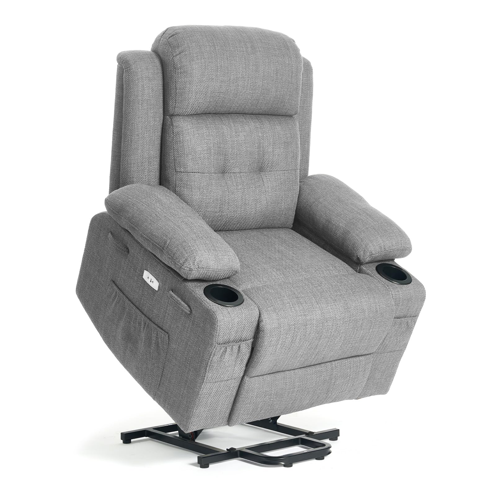 Polar Aurora Power Lift Chair for Elderly,Electric Recliner Chair with Heating and Vibrating Massage,Living Room Chair with Adjustable Back,Thickened