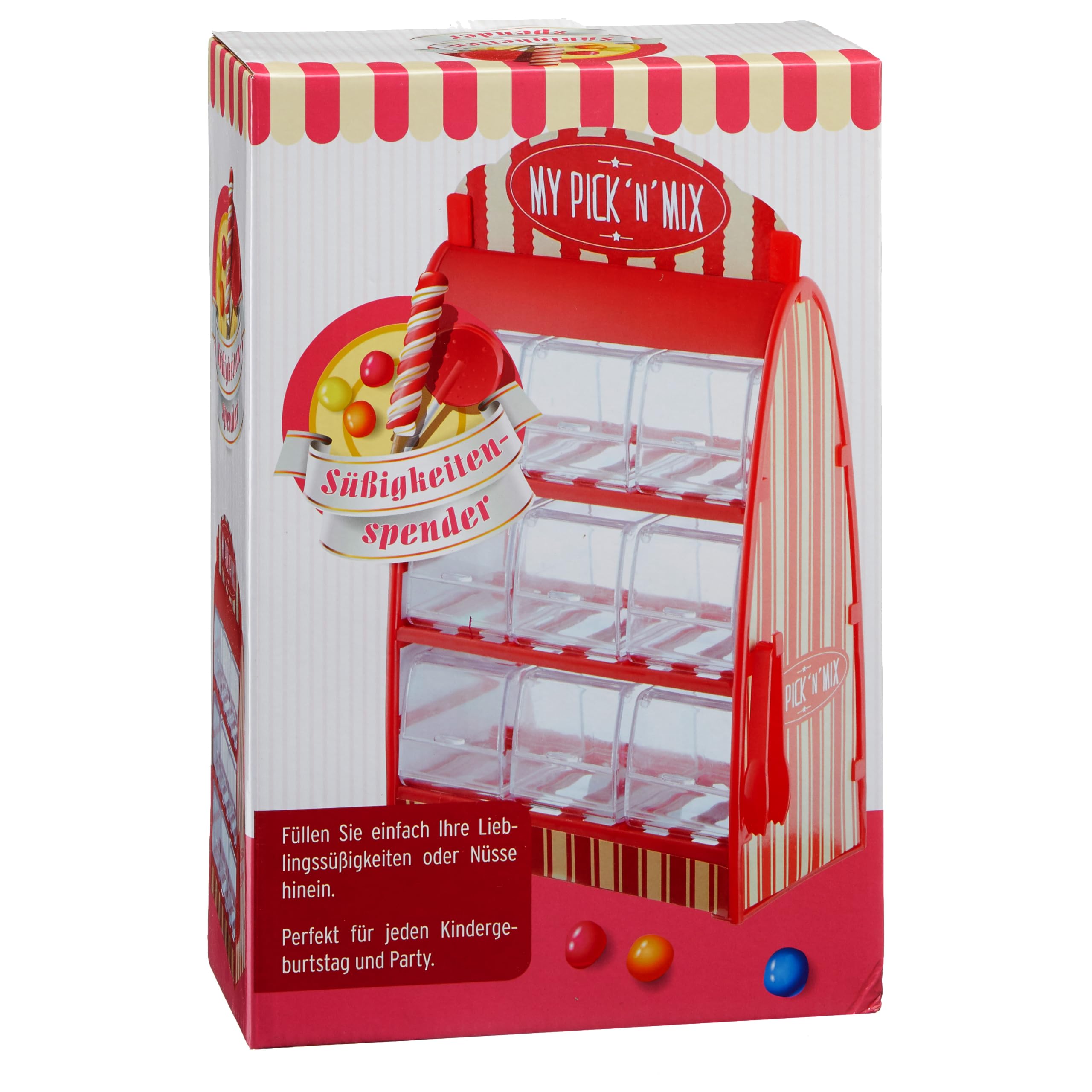Cepewa Dozownik słodyczy w stylu retro, automat do słodyczy ze szczypcami, guma do wina, dozownik z lat 50