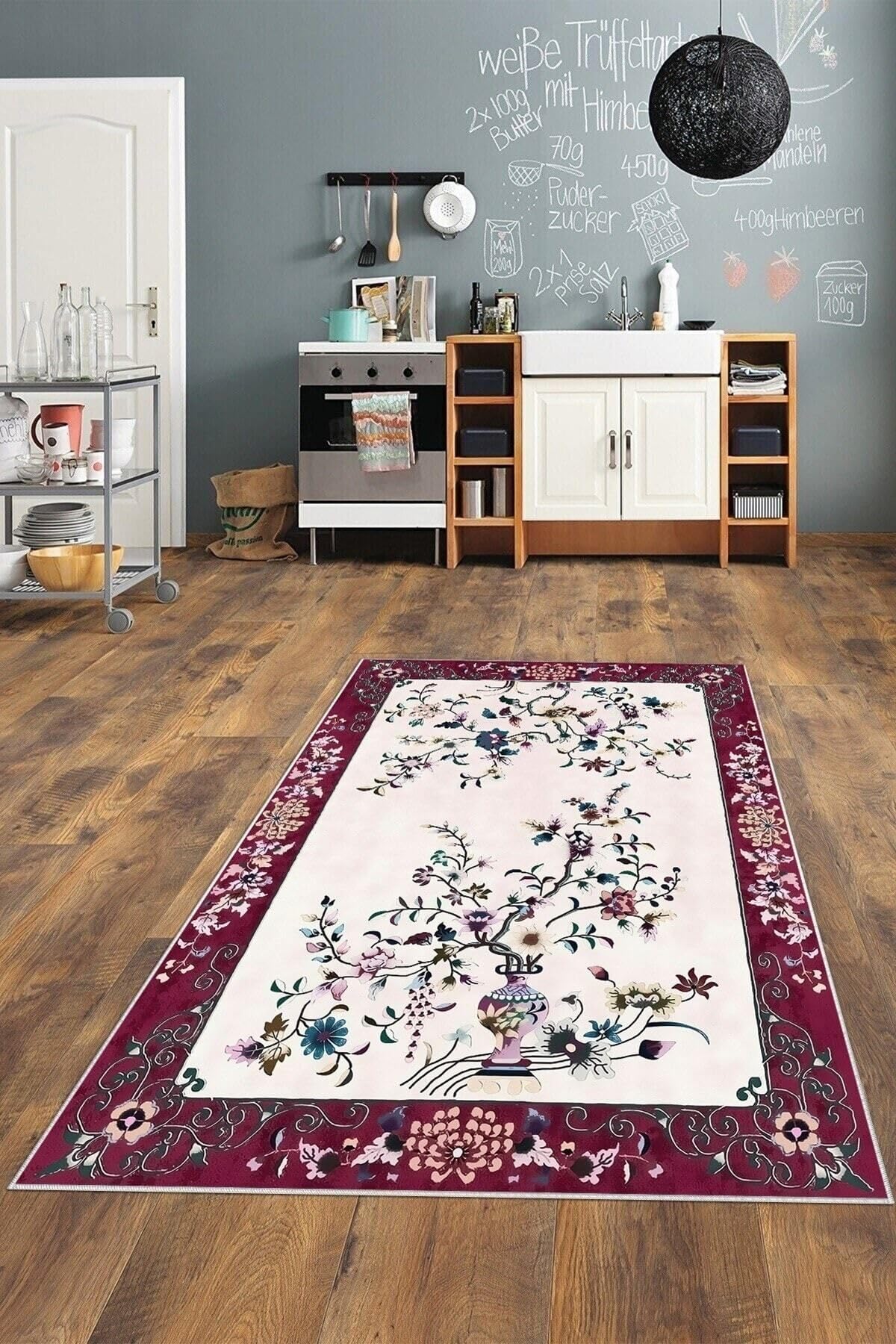 On The Clouds Flamingo Zigzag Desenli Modern Dijital Baskı Yıkanabilir Kaymaz Taban Salon Halı ve Yolluk TYC00696226849, 180 x 300